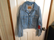 Levi Strauss Signature Women's Easy Trucker Denim Jacket Size Large NEW Soft