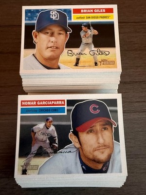 2005 TOPPS HERITAGE BASE CARDS #1 thru #300 - PICK ANY - BUY 5, GET 5 FREE!