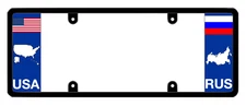 DFS Russia RUS Patented License Plate Frame Holder