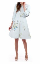 Ted Baker Spring Meadow Floral Print Midi Dress Coat Jacket Wedding Royal 1 8 Xs