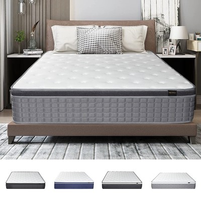 10''12''14'' Twin Full Queen King Mattress In a Box Memory Foam Pocket Spring Bed