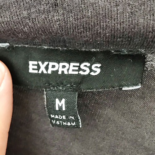 Cárdigan para mujer Express talla M gris abierto cortina frontal manga larga - Imagen 3 de 3