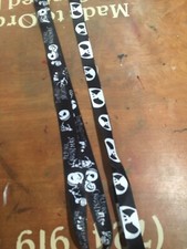 LOT OF 2---Nightmare Before Christmas BLACK/WHITE Keychain LANYARDS NEW
