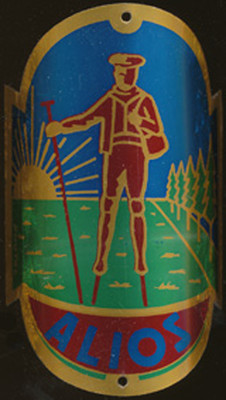 Insigne tête vintage vélos CYRNOS France cycles vélo ancien Insigne tête vintage vélos CYRNOS France cycles vélo ancien