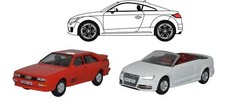 1/76 3 PIECE AUDI SET QUATTRO/TT/S3 CONVERTIBLE
