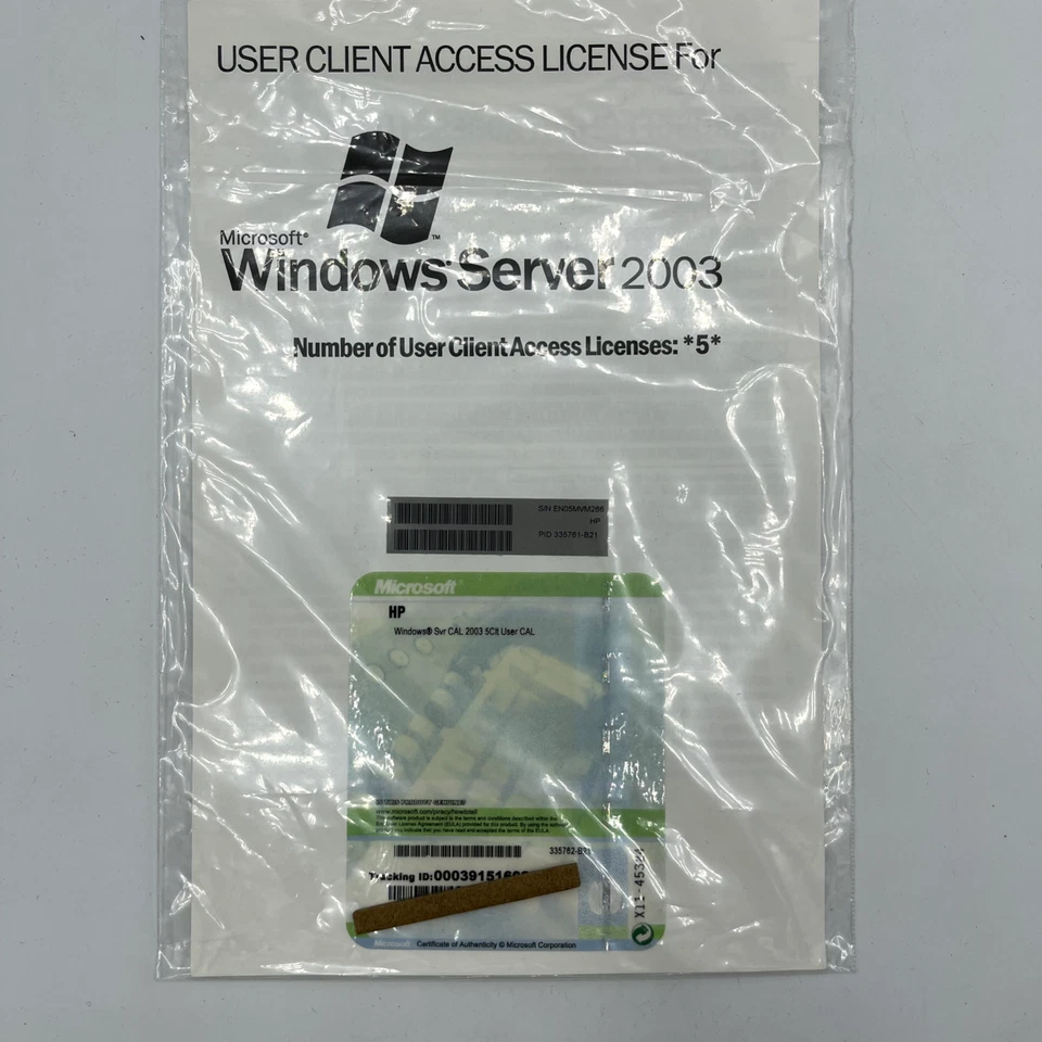 MS Windows Server 2003 OEM 5 User CALS STANDARD ENT DATACENTER - Image 2 of 3