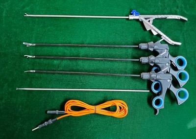 6Pcs Laparoscopic SS Basic Training 5mmx330mm Reusable Surgical Instruments