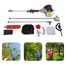 42.7cc Pole Saw Pruner Pruning Saw Gas Power Wood Tree Trimmer w/ Extension