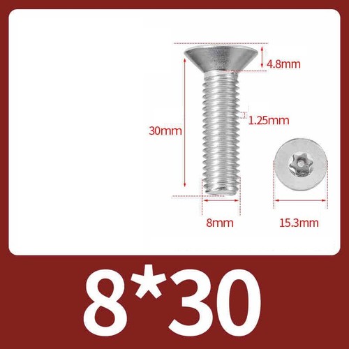 Countersunk Security Bolts A2 Stainless Steel Torx Vandal Proof Screws DIN 965 - Picture 61 of 67