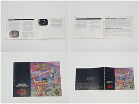 Wizards & Warriors Authentic Original NES Nintendo Manual Only
