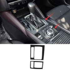 Central Console Gear Shift Frame Trim For Mazda 6 Atenza 2017-2019 Carbon Fiber