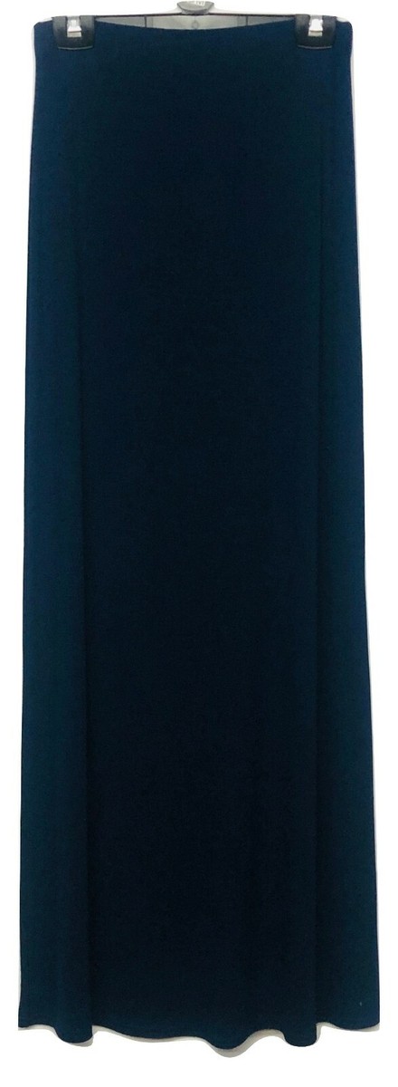 Women's Thick Stretch Maxi Pencil Skirt - Extra Long, Straight Fit, Elastic Waist, Viscose, Elegant & Versatile