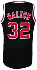 Bill Walton Black Throwback Custom Basketball Jersey (Size X-Large)