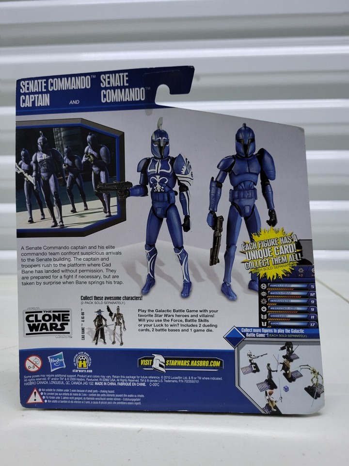 Senate Commando & Captain STAR WARS The Clone Wars TCW NEW Sealed D1 | eBay