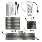 WS2812B Led Digital Panel Matrix Screen 5050 RGB Pixels light remote controller