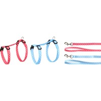 Flamingo Katzengeschirr Mit Leine Amsi Stufenlos Verstellbar 20-35 Cm