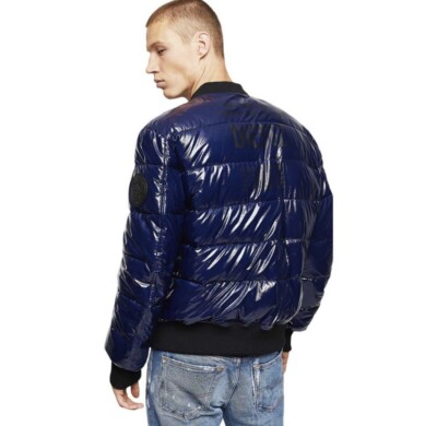 DIESEL DSL'8 DENIM ブラック スウェット S S-BOXT-HOOD-ZIP-DIV Zip-up hoodie with Diesel embroidery