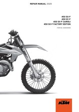 KTM Service Workshop Manual Book 2020 450 SX‑F Factory Edition US