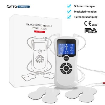 OSITO TENS-Gerät Zweikanal Reizstromgerät 8modi EMS-Puls-Massagegerät Schmerzlinderung