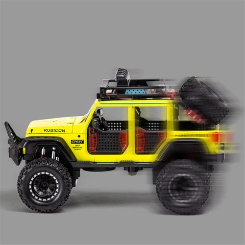 1/24 Jeeps Wrangler Rubicon Pickup Diecast Model Vehicle Sound & Light Kids Gift - Picture 6 of 20