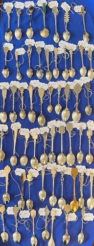 Collection-53 Spoons-925 Sterling, 835 Silver, 800 Silver, Silverplate & Marked - Picture 16 of 24