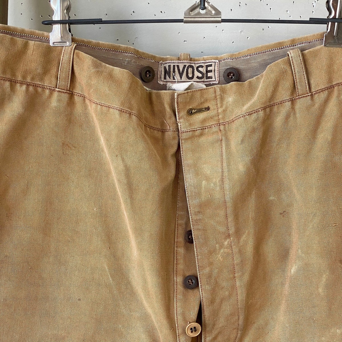 40 inch waist timeworn French Workwear Pants Vintage 1940s