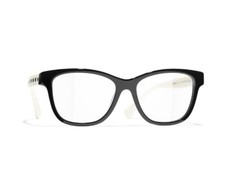 Chanel CH3443 1656 Black and White Optical Eyeglasses with Demo Lenses