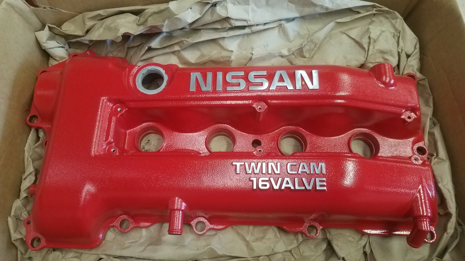 VA Powder coated red nissan silvia s14 sr20det 240sx turbo valve cover notch top