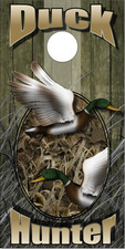Duck Hunter Camo Blades LAMINATED Cornhole Wrap Bag Toss Skin Decal Sticker