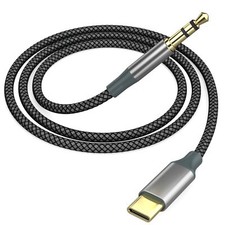 Cable est reo para coche con conector auxiliar de audio USB C a 3,5 mm