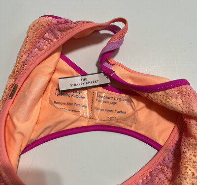 【32C】Victorias Secretビキニセット VICTORIAS SECRET Size L/36DD Bikini Set Warm Ombré Orange Pink
