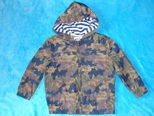 NWT BOYS GYMBOREE SZ 4 HOODIE JACKET WINDBREAKER CAMO FLIGHT SCHOOL