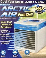 Ontel Arctic Air Pure Chill Evaporative Portable Personal Air Cooler -read