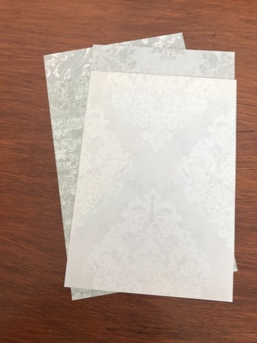 10 pack, 100 x 143mm 180gsm baroque print, double sided card toppers, - Picture 4 of 6