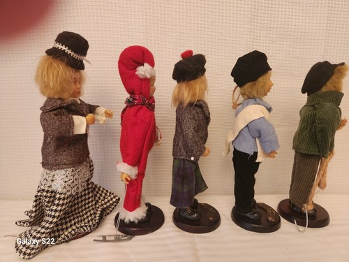 5er Set Weihnachtslieder Puppen - Bild 6 von 24