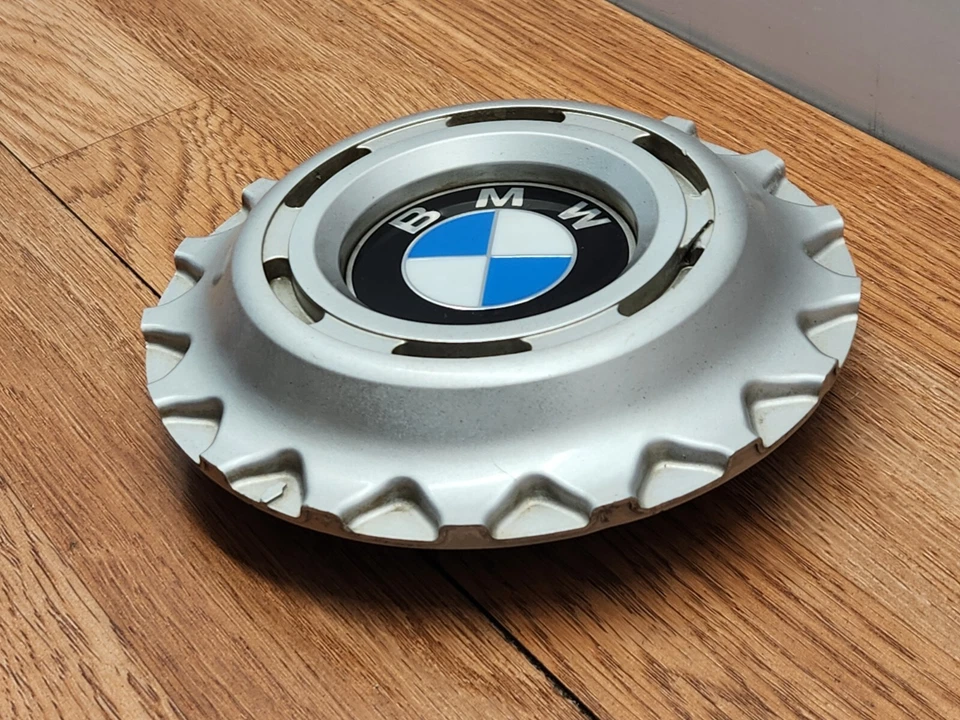 ✅ Tapa central de rueda plateada OEM BMW E39 E38 E28 528 525 740 750 Foto 4 de 4