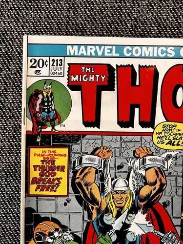 Marvel Comics The Mighty Thor Vol. 1 #213 1973 Mid Grade - Picture 2 of 11