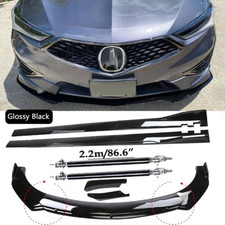 Front Bumper Spoiler Body Kit Side Skirtstrut For Acura Integra Glossy X