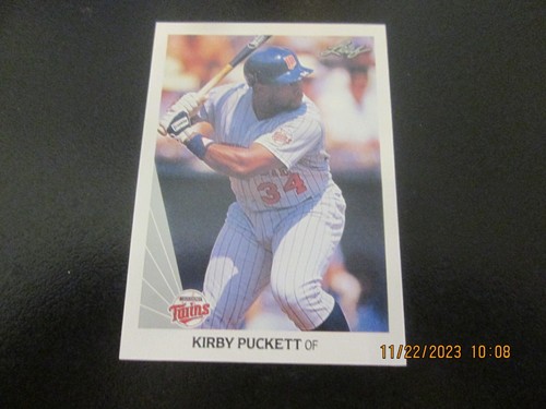 KIRBY PUCKETT MINNESOTA TWINS 1990 LEAF # 123,