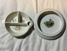 Vintage Child Warming divided Dish by Excello and Little Bo Peep dish