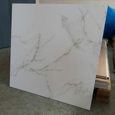 XL Calacatta Bianco Marble Effect Matt PORCELAIN TILES 75X75cm 30m2 (Grey fleck)
