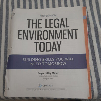 MindTap Course List Ser.: The Legal Environment Today by Miller 10TH-LOOSE LEAF