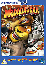Madagascar / Madagascar 2 - Escape To Africa / Madagascar 3 (Box Set) (DVD,...