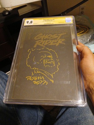 CGC 9.8 GHOST RIDER #V2 #40 SIGNED SKETCHED BY MARK TEXEIRA GHOST RIDER