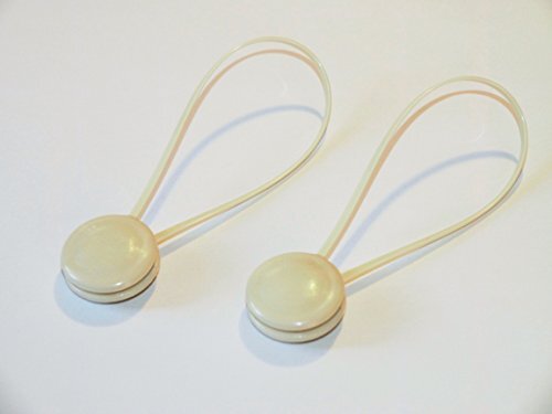 Nonsoloplastica Coppia di Calamite per Tende Beige (o5c)
