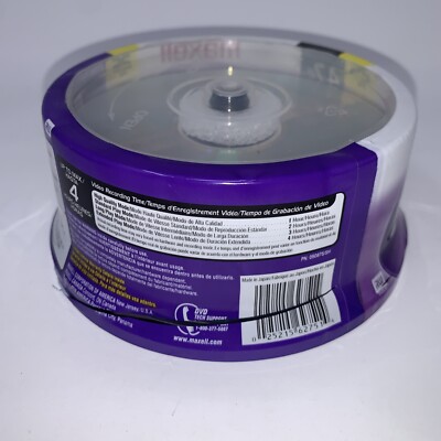 Maxell DVD+R Discs 4.7GB 8x Spindle Silver 25 Pack Blank DVD R
