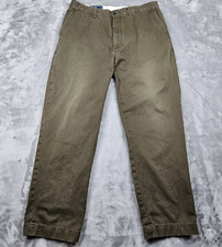 VTG Polo Ralph Lauren Pants Men 36 34x30 Prospect Brown Chino Straight