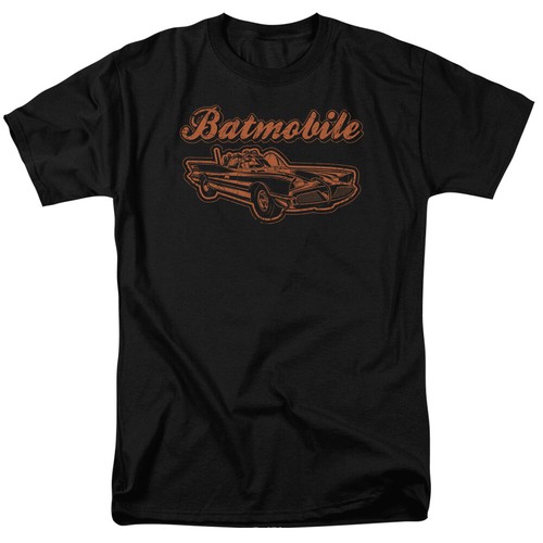 Batman Batmobile T Shirt Licensed Comic Book Tee Black