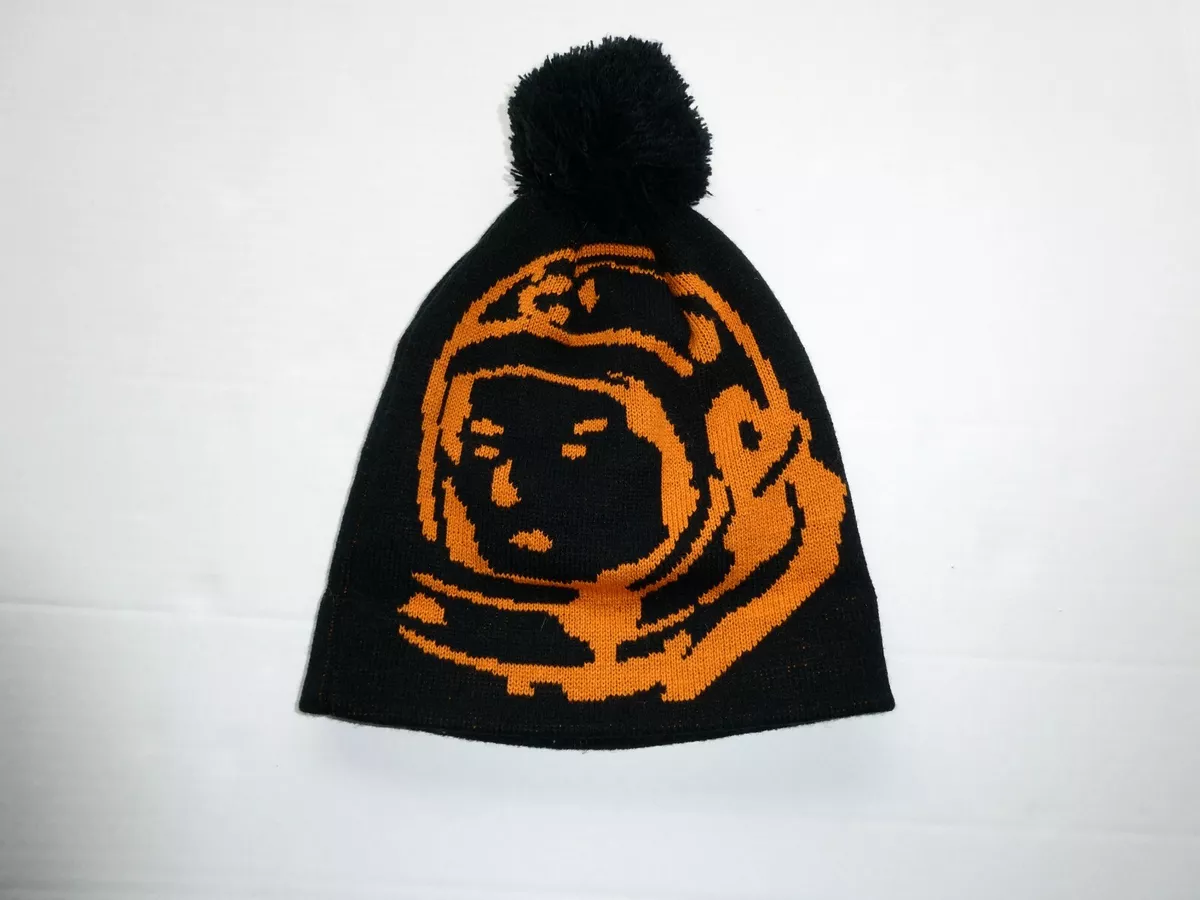 Vintage Billionaire Boys Club Astronaut Pom-Pom Beanie, Orange/Black, RARE, DS
