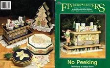 Christmas Decorative Painting Designs No Peeking Finders Keepers Santa 1994 VTG